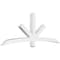 Ekena Millwork Alberta Architectural Grade PVC Gable Bracket, 84"W x 31 1/2"H x 4"D x 4"F, 9/12 Pitch GBP084X32X0404ALB00 - alternate 1